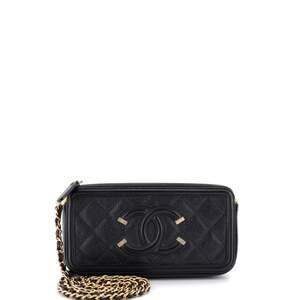 Chanel Filigree Double Zip Clutch With #249656C25B